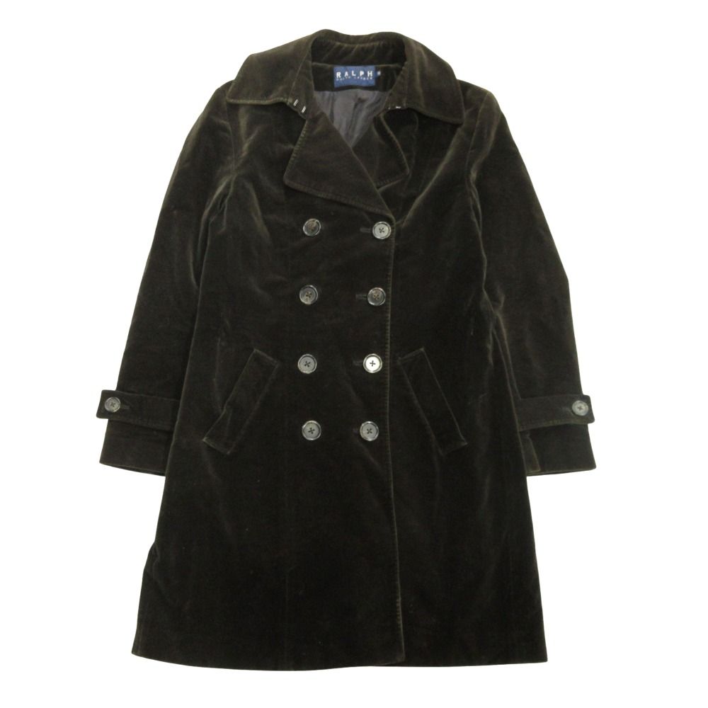 NEW【LAUREN RALPH LAUREN】ベルベット襟 ウール混ツイル コート NEW【LAUREN RALPH LAUREN】ベルベット襟 ウール混ツイル コート
