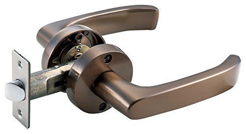 バックセット60mm_ブラウン マツ六 取り替え簡単 ドアロック GATE MJレバー空錠 ブラウン色 10734
