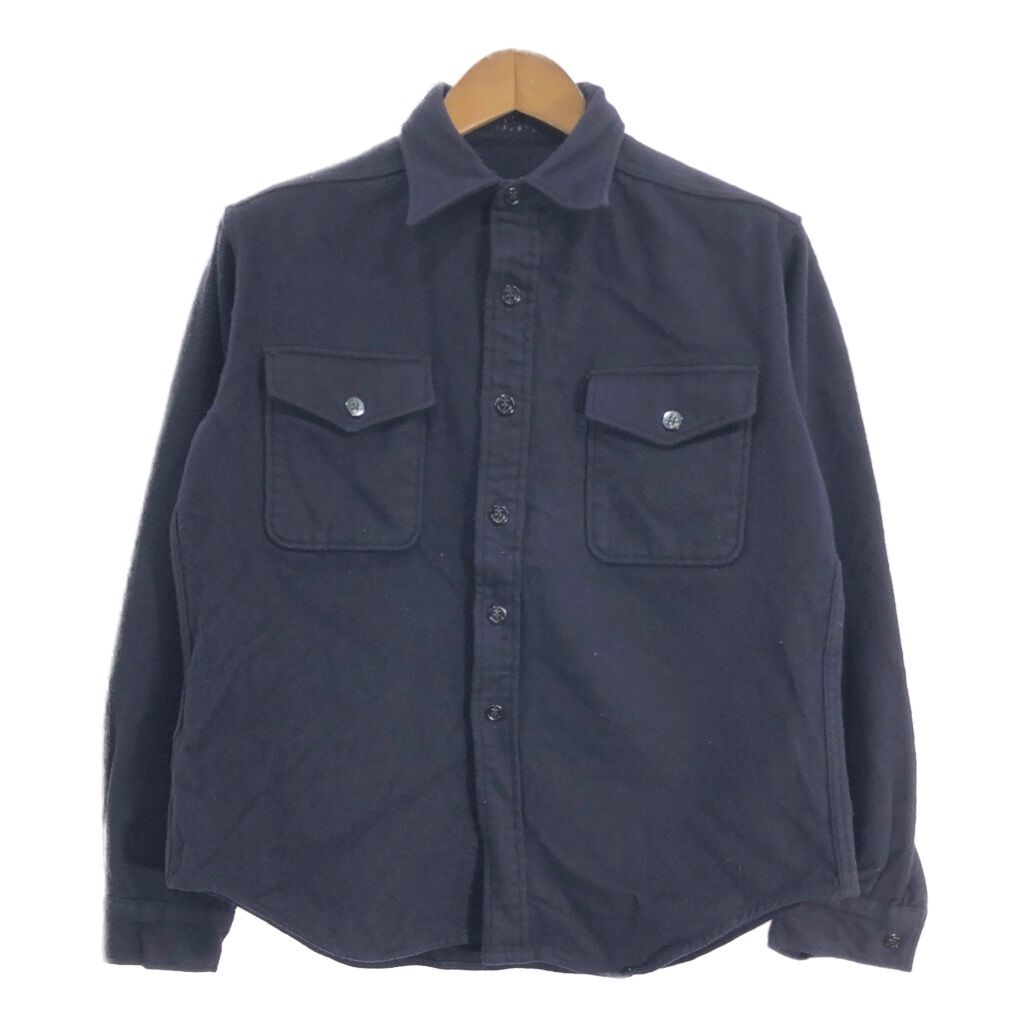 70年代 米軍実物 U.S.NAVY CPO ウールシャツ ミリタリー ネイビー  