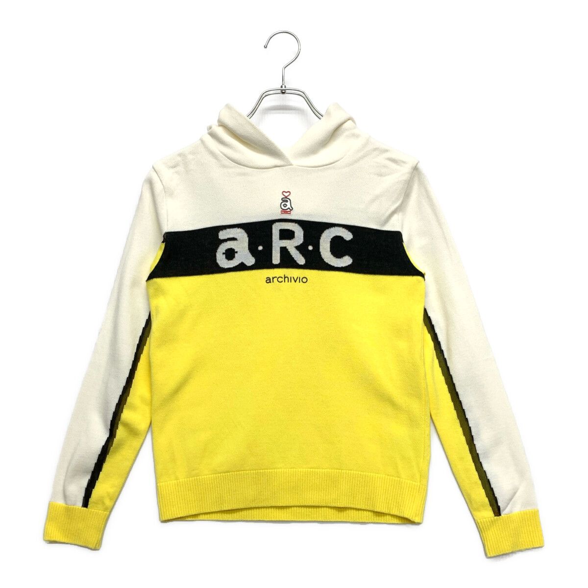 新品未使用　アルチビオ　パーカー　サイズ36【S】 中古 レディース アルチビオ archivio パーカー 36(S) 白×黄 ホワイト