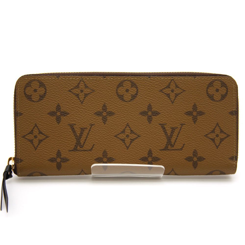 中古良品】ルイヴィトン LOUIS VUITTON 長財布 モノグラム リバース ポルトフォイユ・クレマンス M82336 フランス製 ブラウン  メンズ レディース - メルカリ