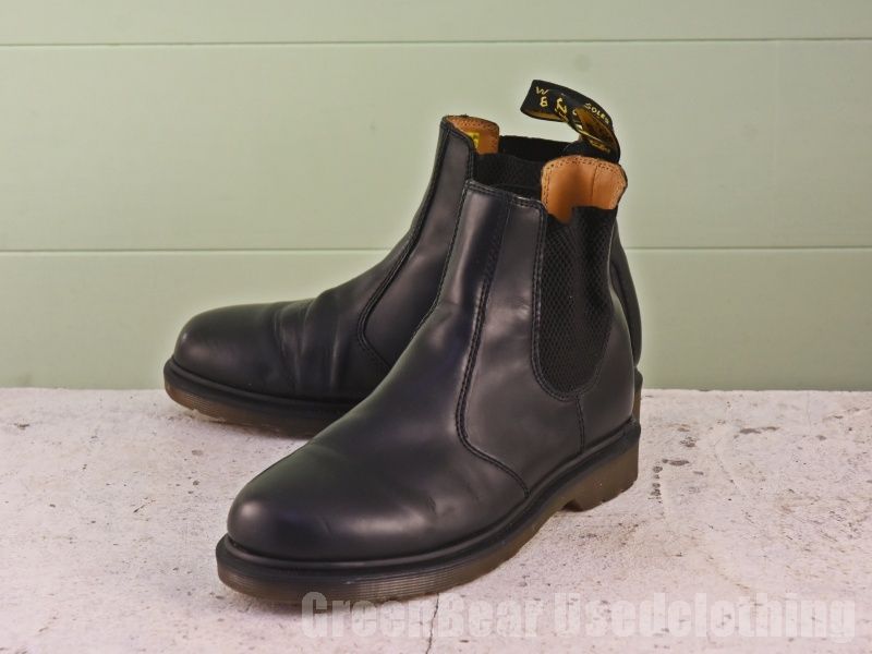 B757 メンズ Dr.マーチン サイドゴアブーツ 黒 ブラック 41 25.5cm