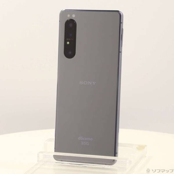 中古品〕 Xperia 1 II 128GB パープル SO-51A docomoロック解除SIM