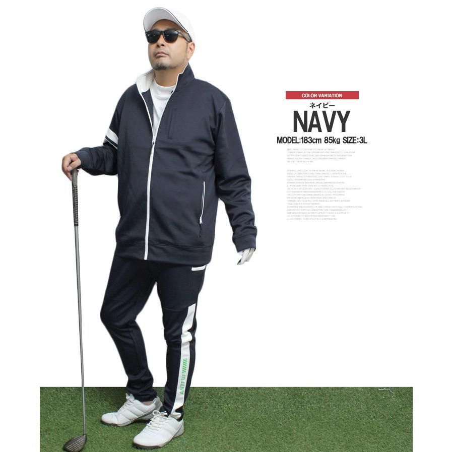 新品】 【M～5L ネイビー】 ゴルフウェア 激安 ゴルフウェア