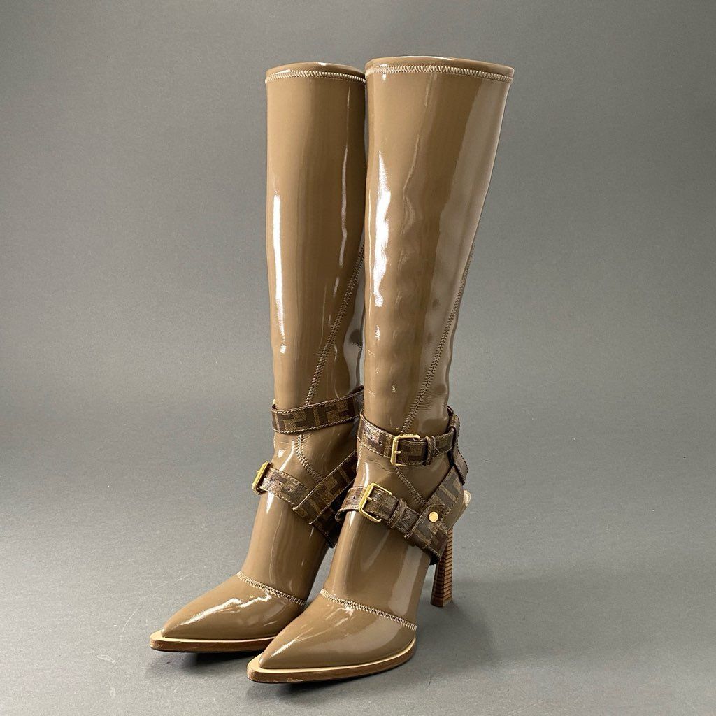 LOUIS VUITTON ロングブーツマドレーヌライン38 1/2美品