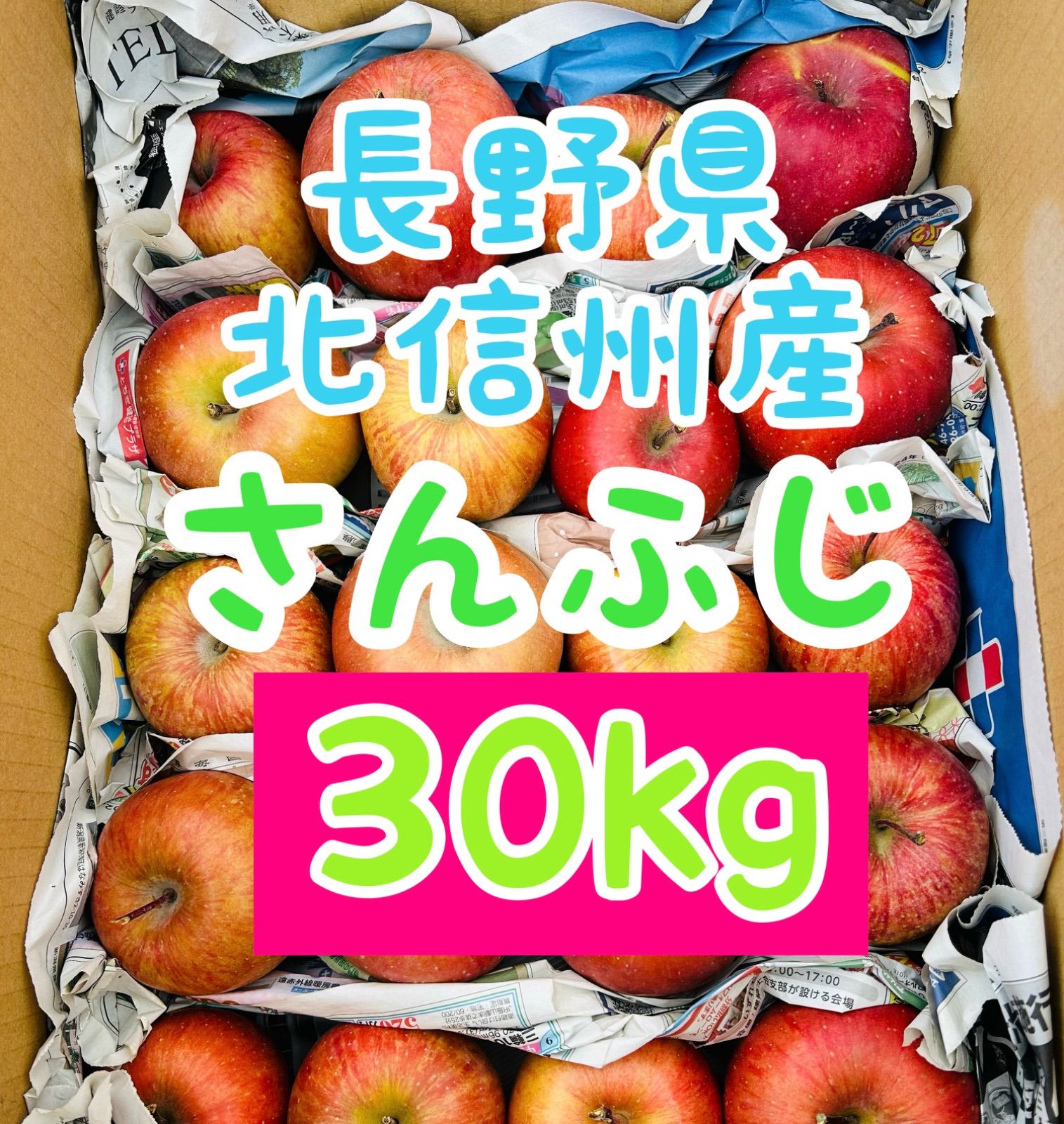 まとめ買いで超 ?業者様も大 お裾分けにも 長野県産ふじりんご約30kg 並品✖️ MIX? 全国 ?
