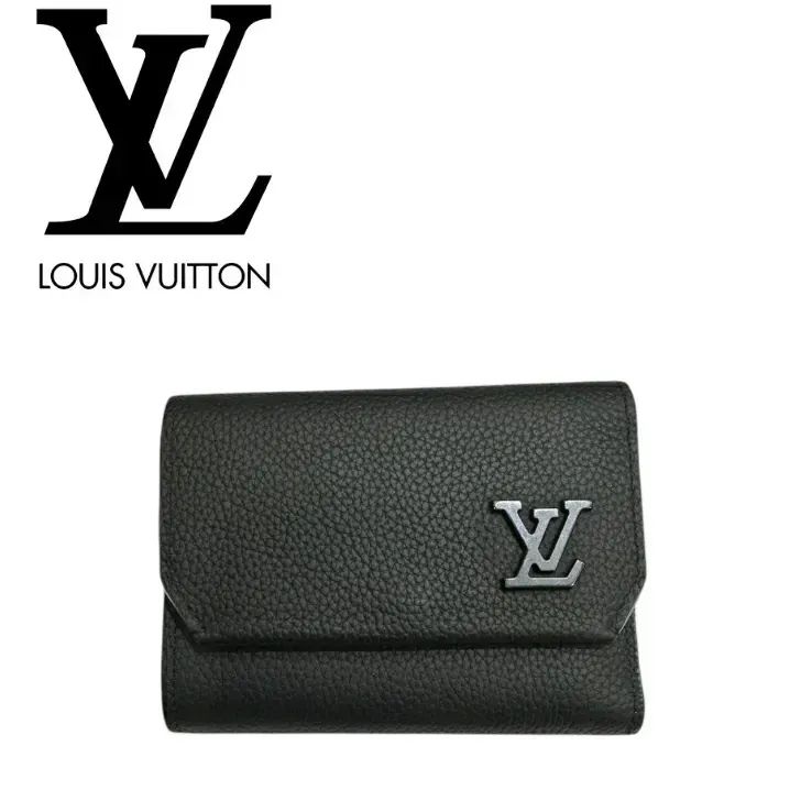 LOUIS VUITTON ルイヴィトン ポルトフォイユ･パイロット M81740 レザー ブラック RFID 三つ折り コンパクト財布