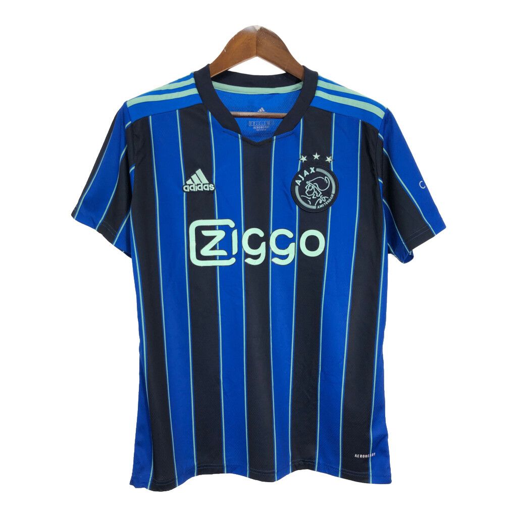 adidas アディダス アヤックス アムステルダム ユニフォーム プロチーム サッカー ブルー メンズ M 古着 U0777