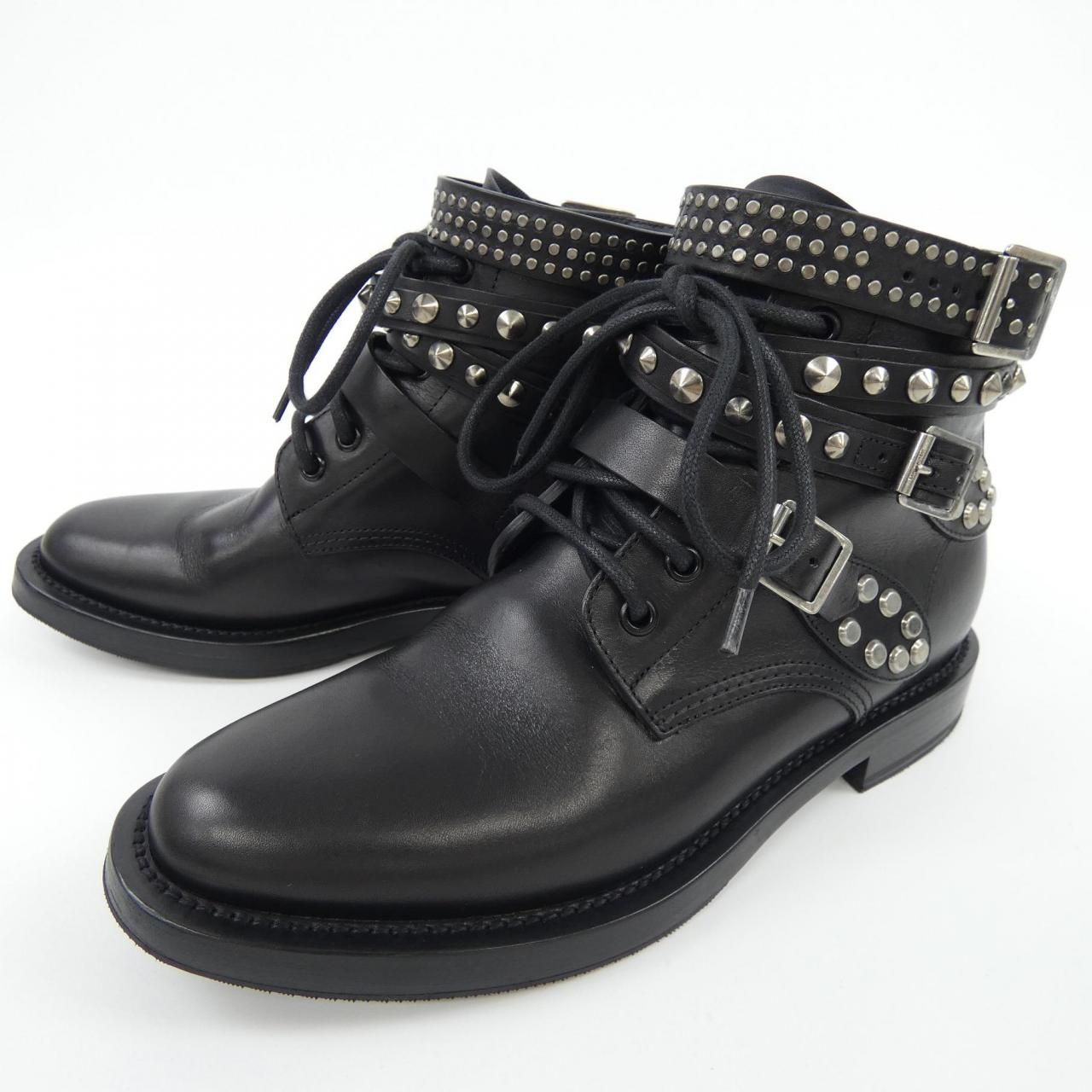 サンローラン サイドゴアアンクルブーツ レザー ブラック 34.5 安い