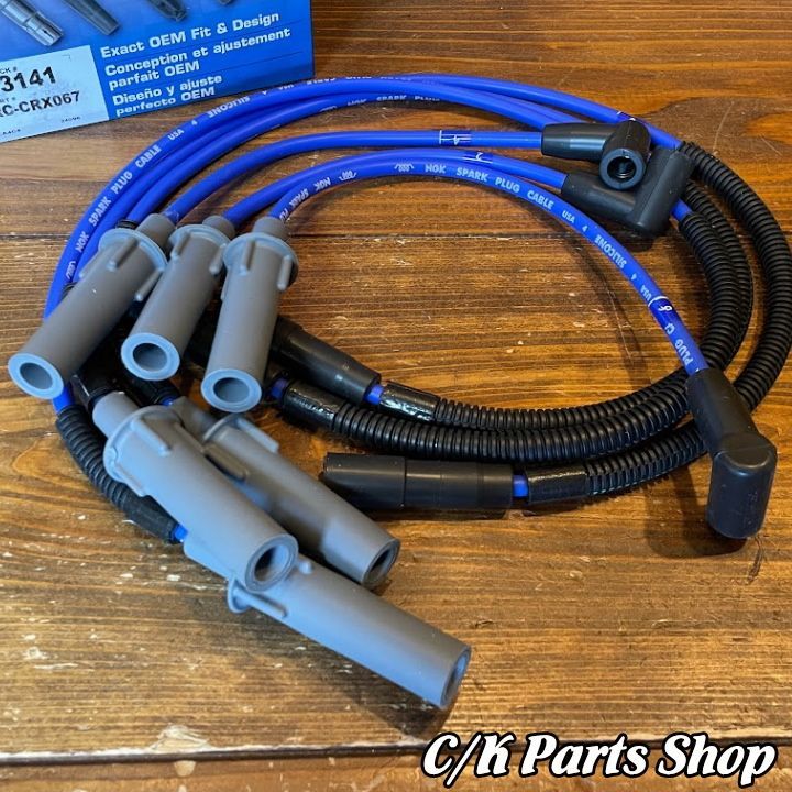 プラグコードセット NGK ブルーワイヤー 07-11年 Jeep JKラングラー 3.8L プラグワイヤー