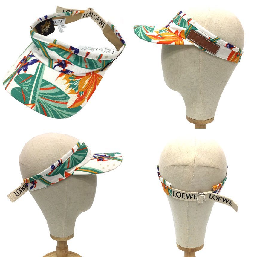 ロエベ パウラズ イビザコレクション サンバイザー 59 未使用 aq4881 LOEWE ロエベ パウラズ イビザコレクション サンバイザー 59