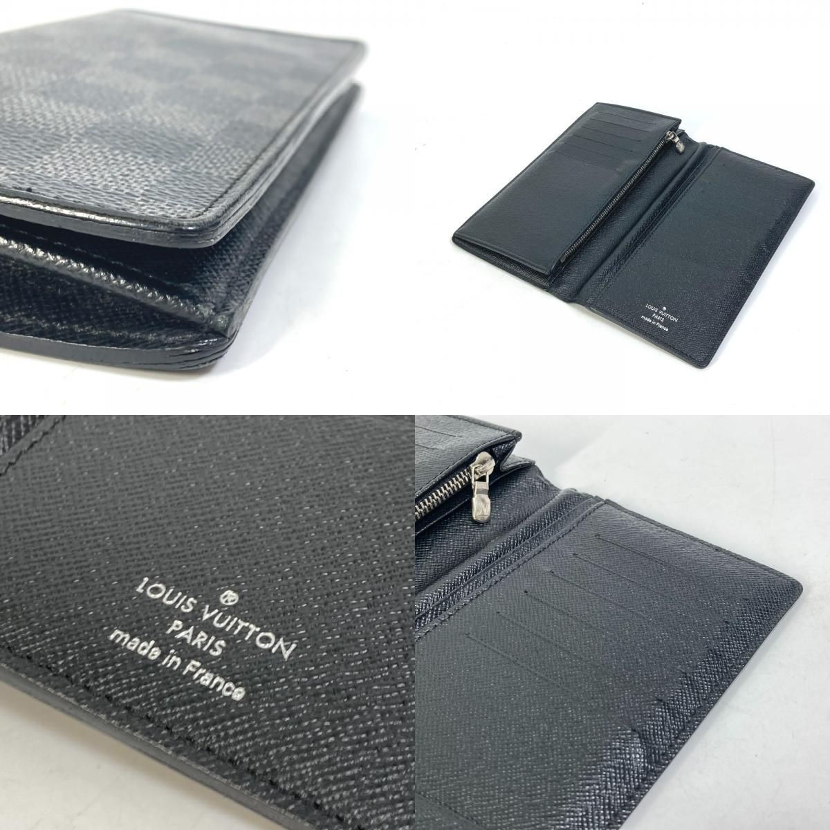 【極美品】ルイヴィトン ダミエグラフィット ポルトフォイユ・ブラザ N62655 LOUIS VUITTON ルイヴィトン ポルトフォイユ・ブラザ 長財布