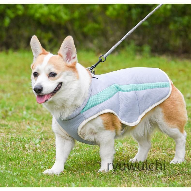 犬用 散歩グッズ 冷感ベスト 軽量 ペット クールベスト 猫用 熱中症対策 ひんやりベスト 冷感 犬服 小型犬 中型犬 大型犬 接触冷感 ペット服 夏対策 着せやすい