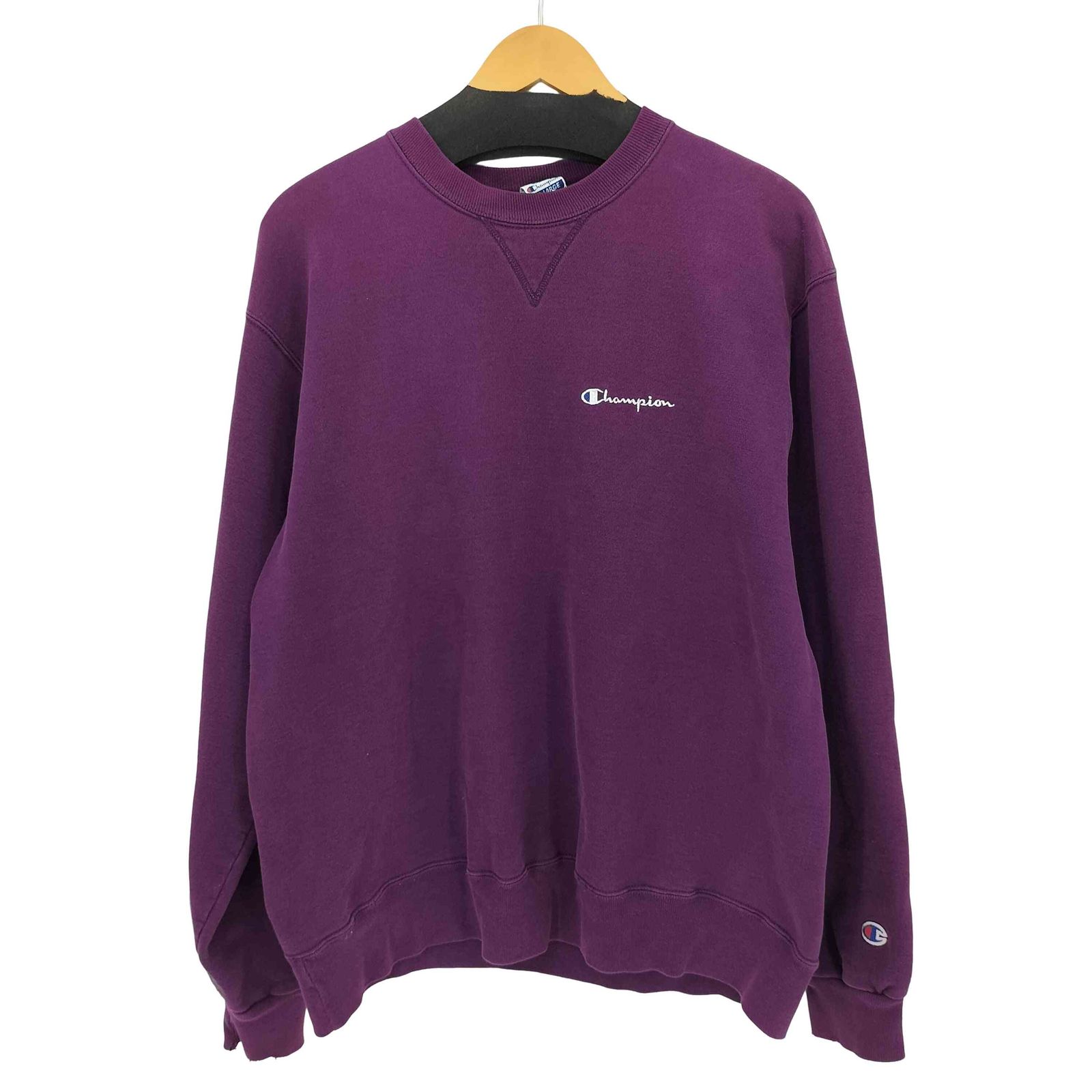 チャンピオン Champion 90S MADE IN USA Vガゼット ロゴ刺繍 L/S 