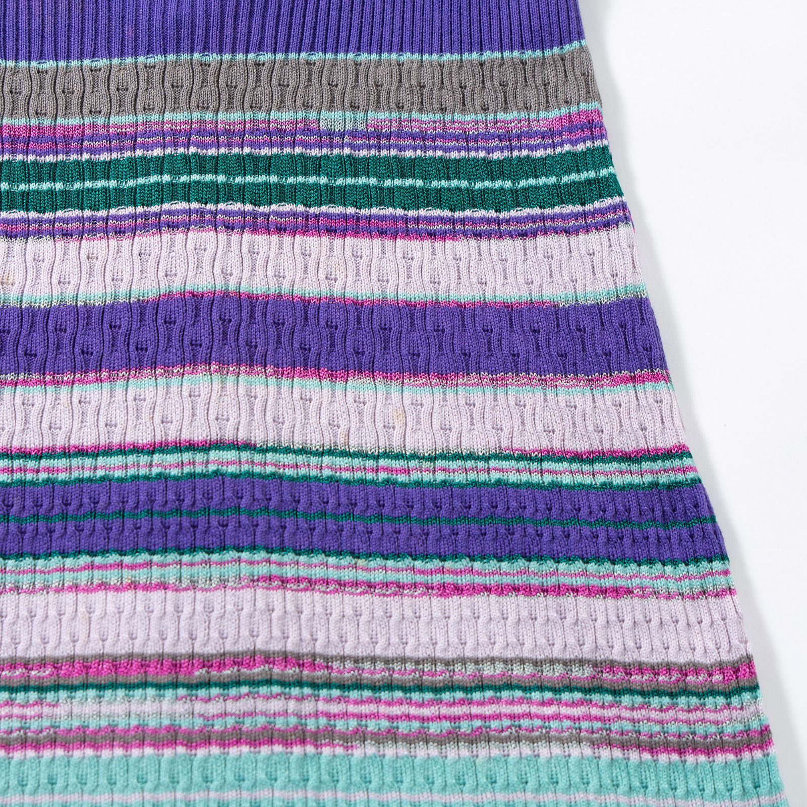 ミッソーニ M MISSONI ノースリーブニットワンピース コットン 