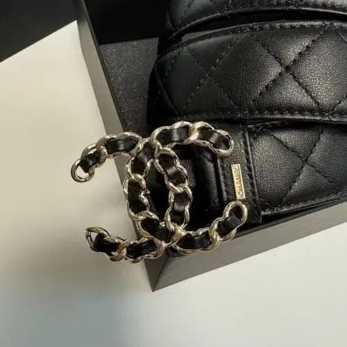 CHANEL(シャネル) キルティング ベルト ブラック 80 - メルカリ 