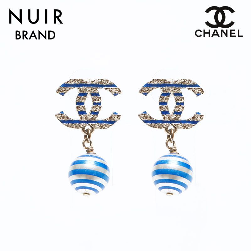 CHANEL シャネル ピアス A19C ココマーク ドロップ スイング