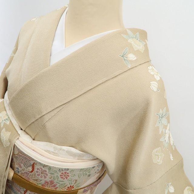 正絹 仕付け糸付