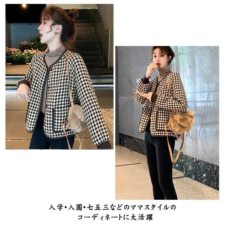 ノーカラージャケット レディース ブレザージャケット ショート