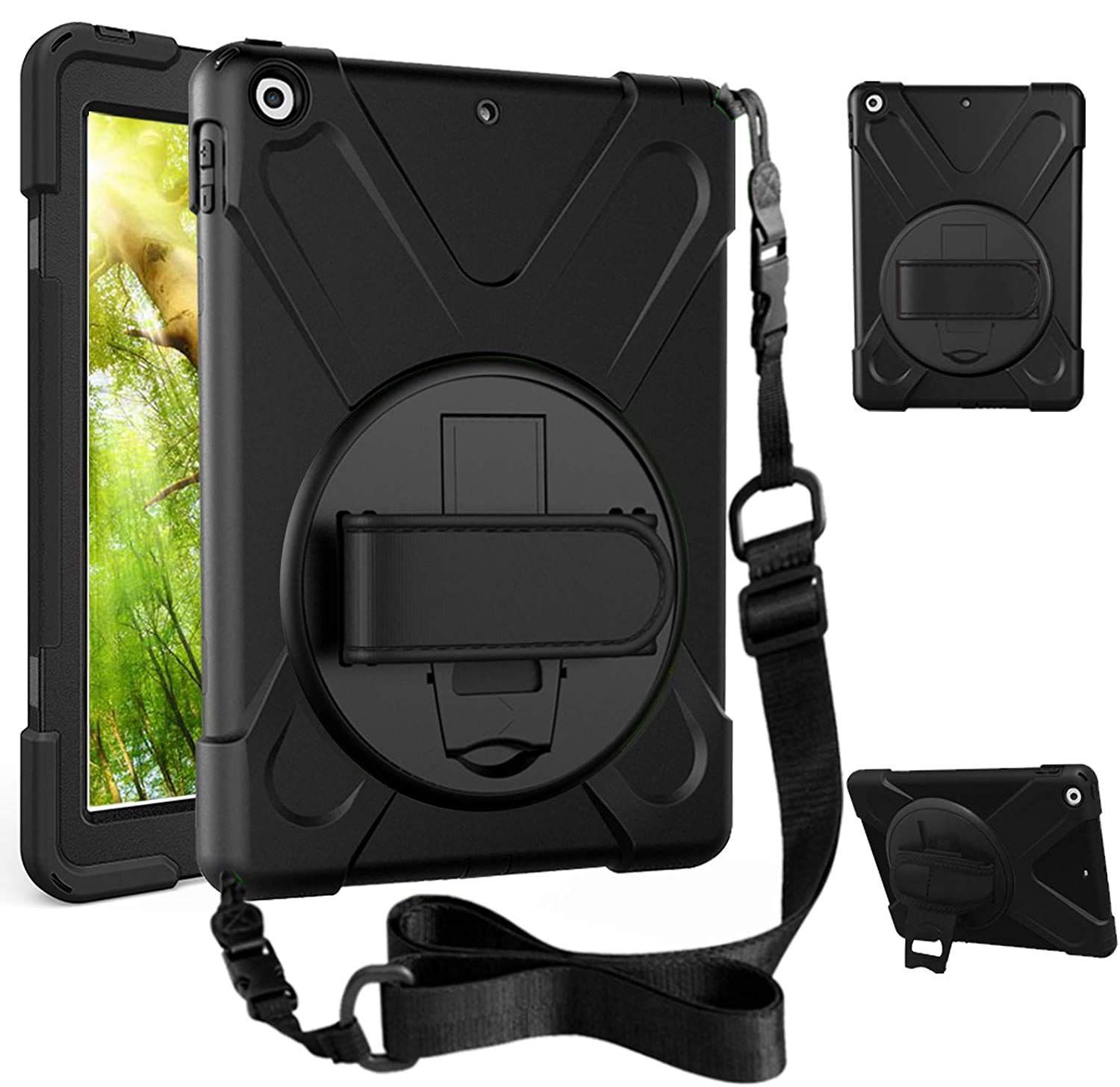 数量 2021 2019 2020 SIBEITU ケース 耐衝撃 衝撃吸収 スタンド ハンドストラップ 肩掛けー ショルダーストラップ 回転 10.2 頑丈 仕事用 iPad 防塵 傷つけ防止 ハード 子供 キッズ