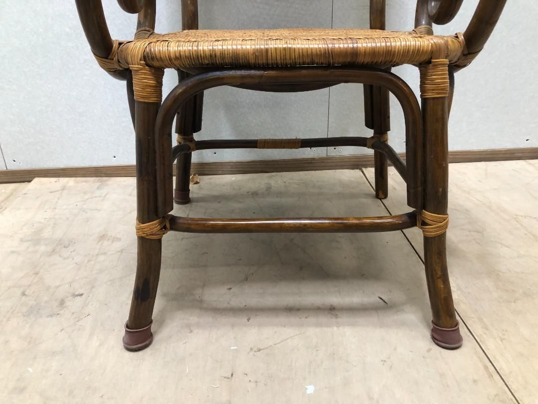 ラタンチェア イス ヴィンテージ ラタン 藤家具 250226-3 ラタンチェア