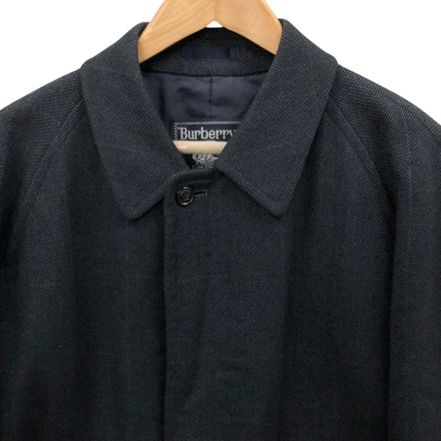 バーバリーズ 90S バルマカーンコート ウール×カシミヤ チェック【LA