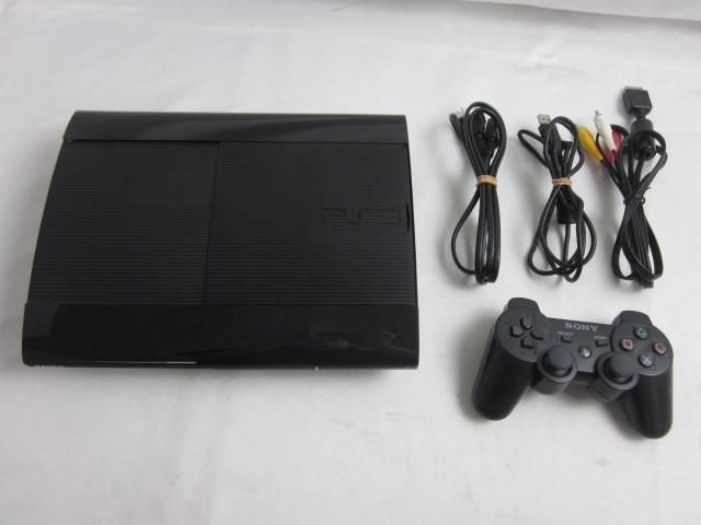  中古品 ゲーム プレイステーション3 PS3本体 CECH-4000B チャコールブラック 動作品 周辺機器あり