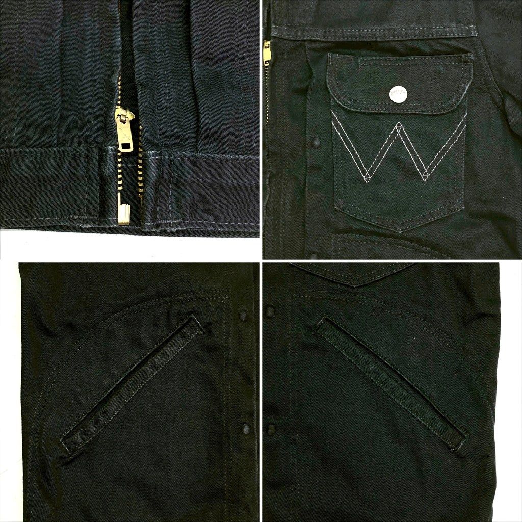 01w-5501 ラングラー Wrangler 60 s復刻 66MJZ ブラックコットンG ジャケット サイズ36 メンズ デニムジャケット 品 KANDAIZUMI_COM