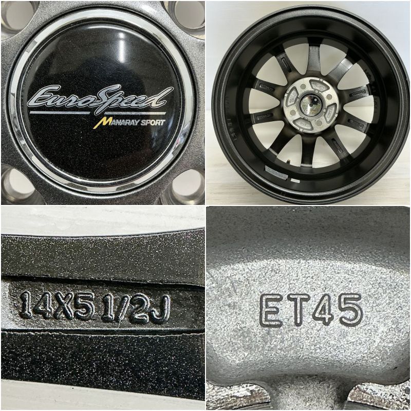 14インチ アルミホイール EURO SPEED ユーロスピード ホイール 14インチ 車 ユーロスピード ホイール」の人気商品一覧 | 安い