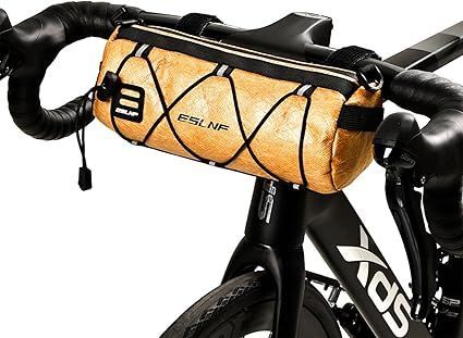 PYSD 自転車フロントバッグ ハンドルバーバッグ ショルダーバッグ ロードバイク/マウンテンバイク用 小物収納 防水 小型 軽量 通勤 サイクリングアクセサリー カーキ
