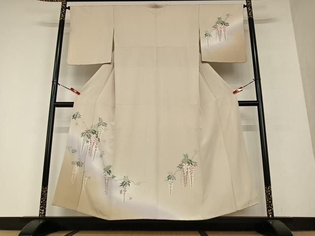 平和屋着物●訪問着 藤花房 暈し染め 金彩 正絹 AAAV7318zg