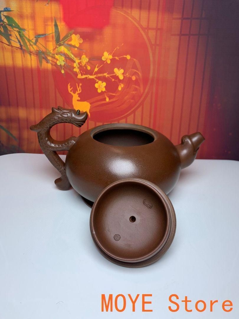 龍亀壺 紫泥急須・茶壺・茶道具置物・古置物 西施龍壺・紫砂風急須｜中国茶器の天香茶行