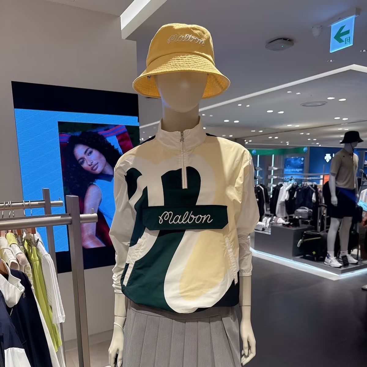 MALBON GOLF マルボンゴルフ ゴルフ シーズン パータン クォーターハウス Anorak アノラック ホワイト