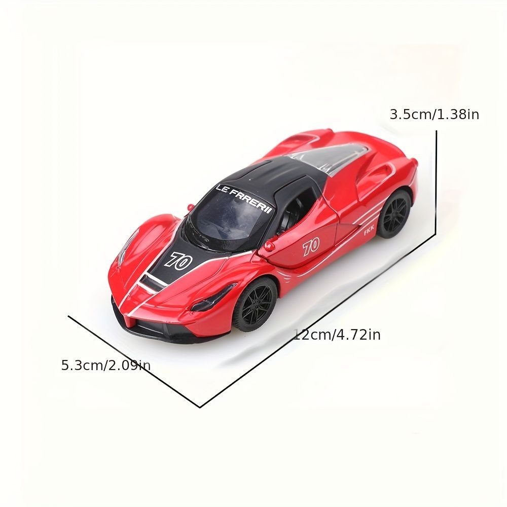 全2色 ミニカー 1/36スケール フェラーリ 合金 ボディ 12cm 車 