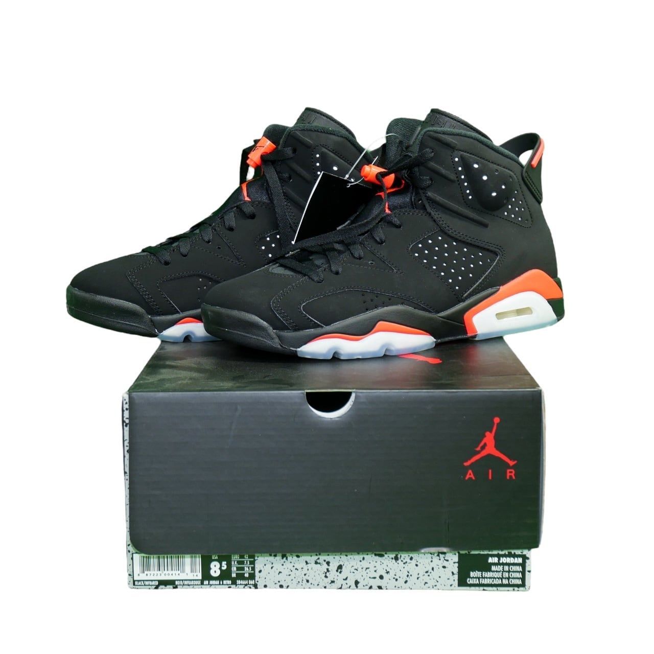 NIKE ナイキ Air JORDAN 6 RETRO infrared サイズUS8.5（26.5cm 
