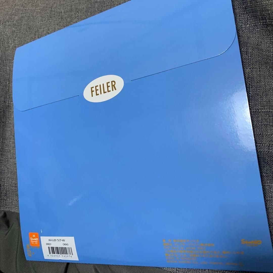 フェイラー FEILER サンリオ はぴだんぶい ハンカチ 8ビット風