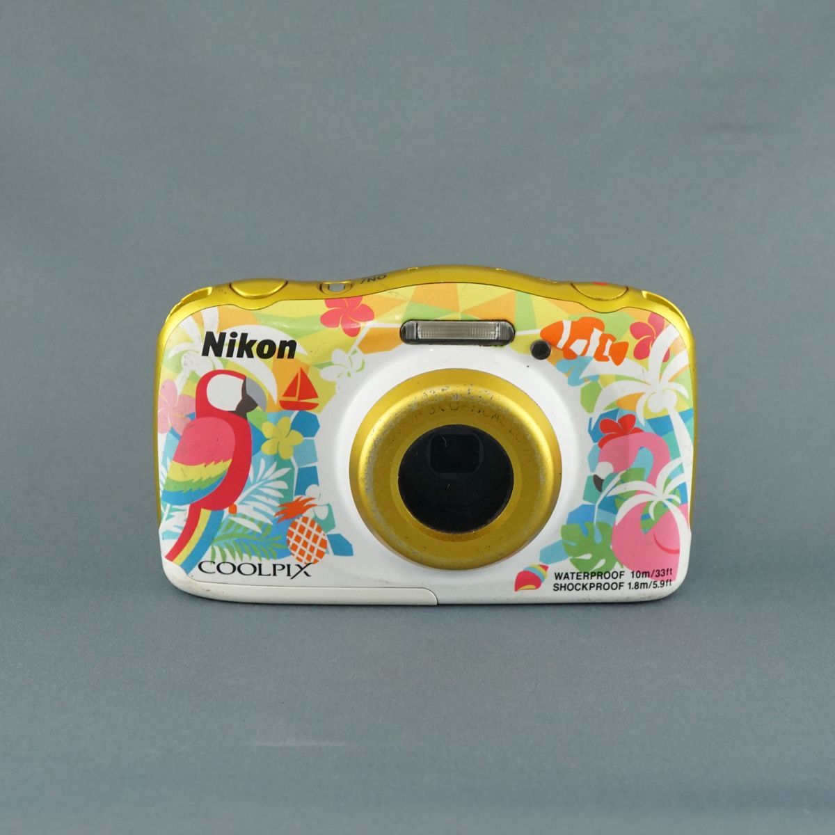 Nikon - Nikon COOLPIX W150 USED品 デジタルカメラ 本体+バッテリー 防水 耐衝撃 タフ Wi-Fi アウトドア 旅行 水中 リゾート柄 完動品 中古 CP7372 Nikon COOLPIX W150 USED品 デジタルカメラ 本体+バッテリー