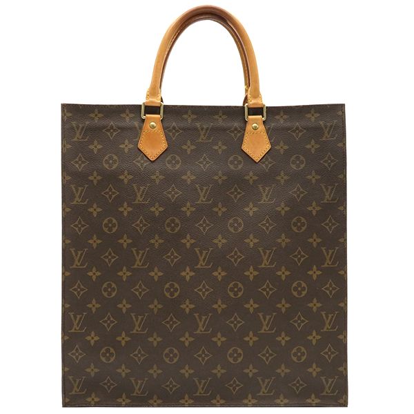 ルイヴィトン LOUIS VUITTON トートバッグ サック プラ モノグラムキャンバス モノグラム ゴールド金具 茶 ハンドバッグ M51140 MI0051