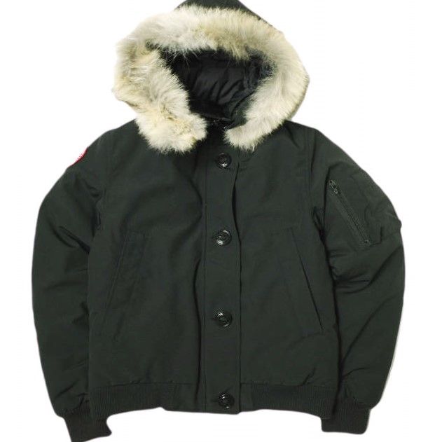 CANADA GOOSE カナダグース カナダ製 LABRADOR BOMBER ラブラドール ボンバー 7967JL S BLACK 定価202 400円 ファー付き ダウンジャケット アウター g22165