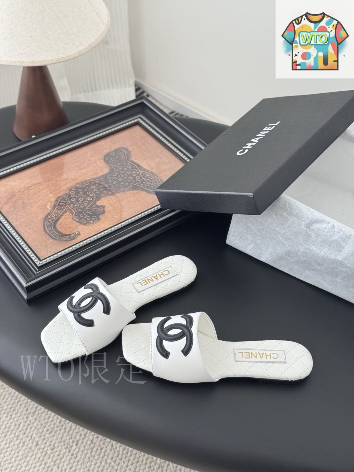 Chanel スリッパ Chanel 27P 椿スリッパ04-3 - メルカリ