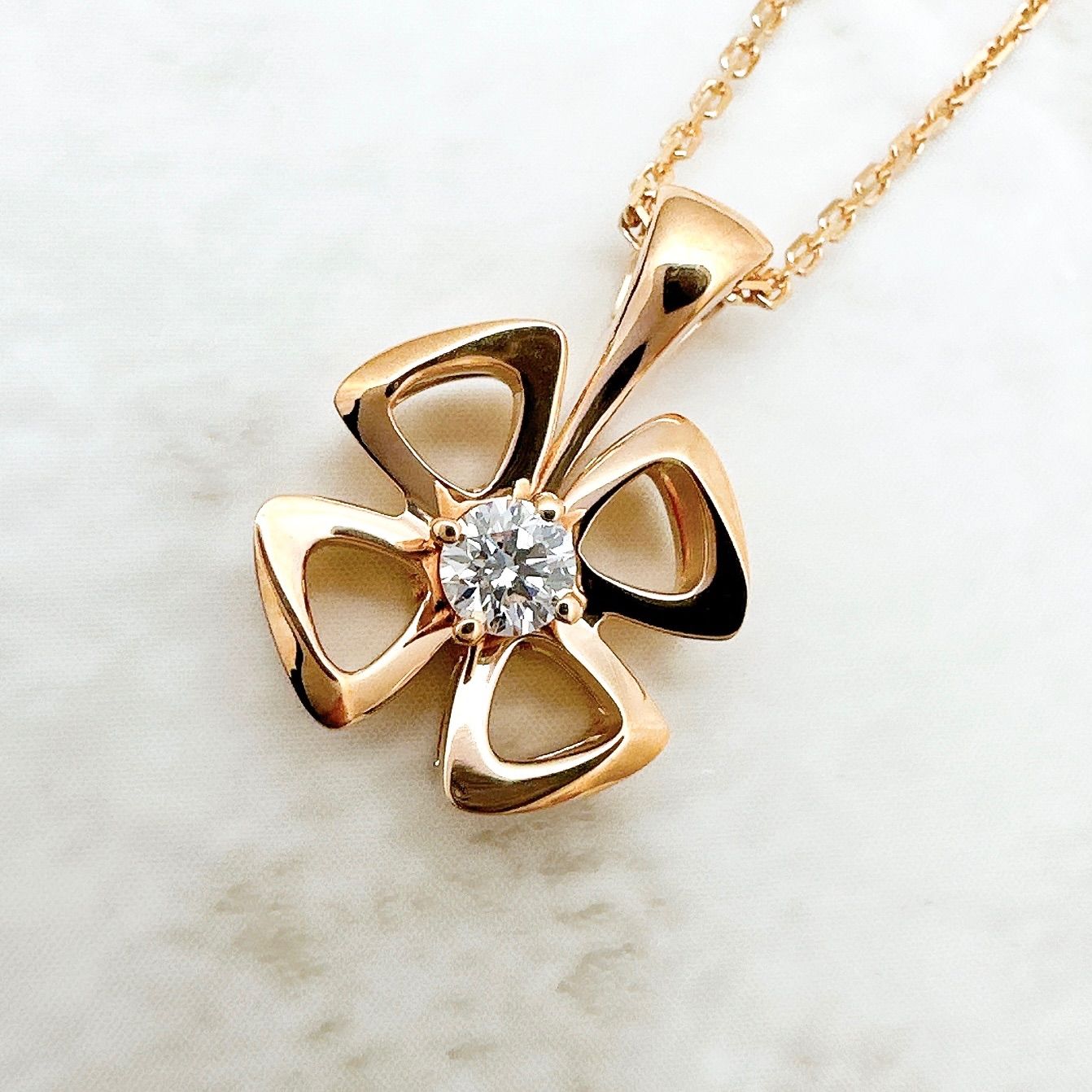 美品🌟BVLGARI フィオレヴァー ダイヤモンド ピンクゴールド