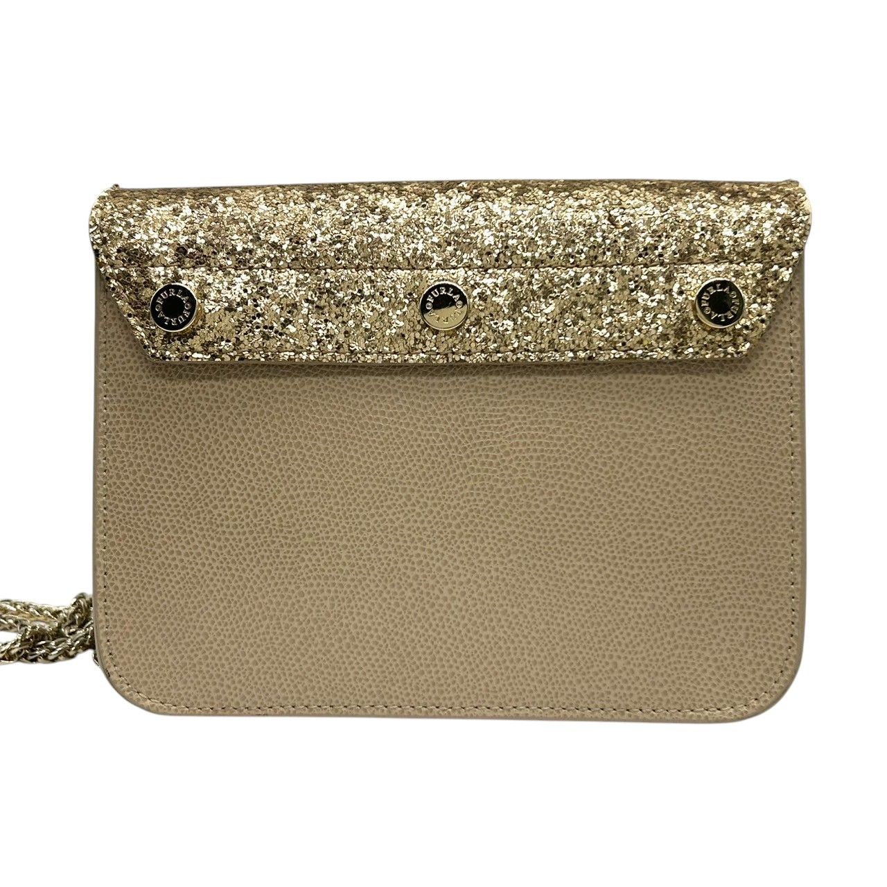 美品】FURLA フルラ メトロポリス チェーンショルダーバッグ ミニ  