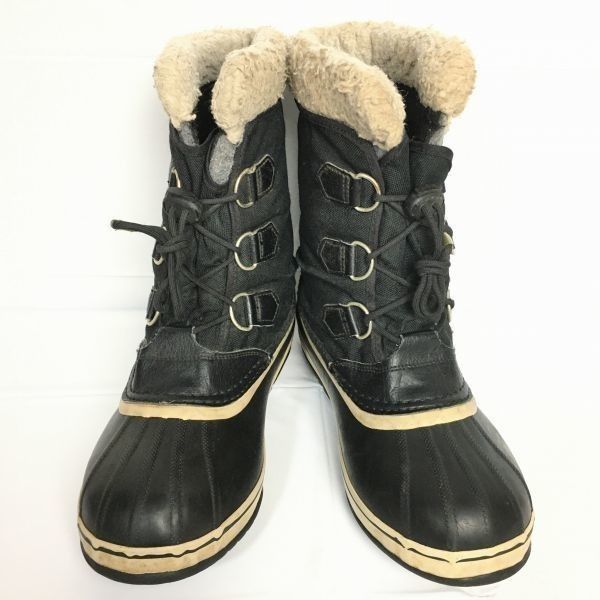 SOREL/ソレル スノーブーツ ライナー付き size7 24.5-25.0-25.5 〈黒