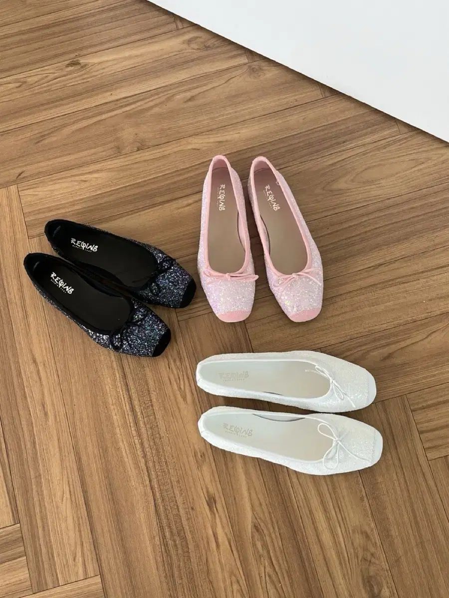 REGINA harmony グリッター バレリーナ フラットシューズ 39