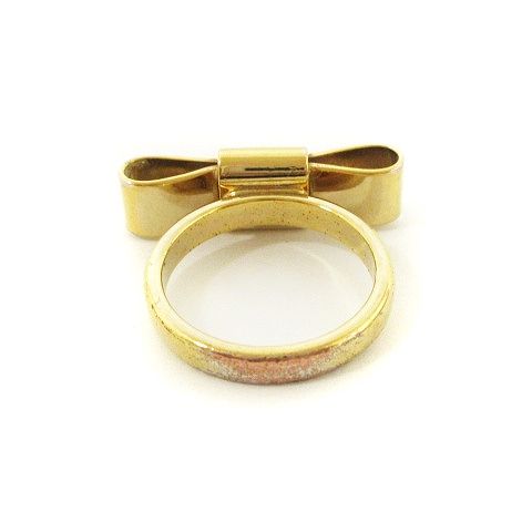 クロエ CHLOE リボン リング 指輪 ゴールドカラー 11号
