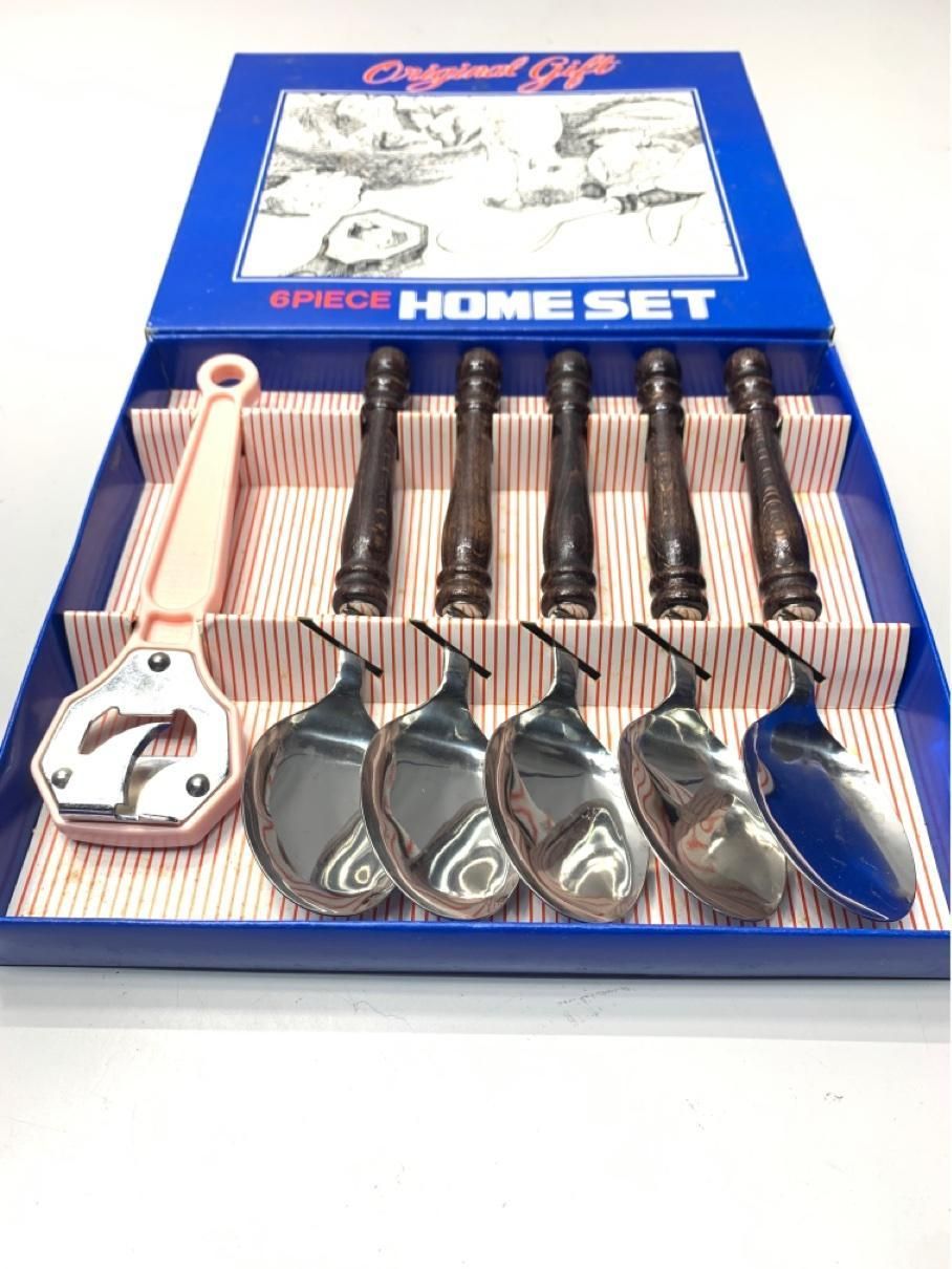 レア！　旧浦和市記念銀製スプーン　5本セット　ケース付き　アンティーク　新品 レア！旧浦和市記念銀製スプーン5本セットケース付き