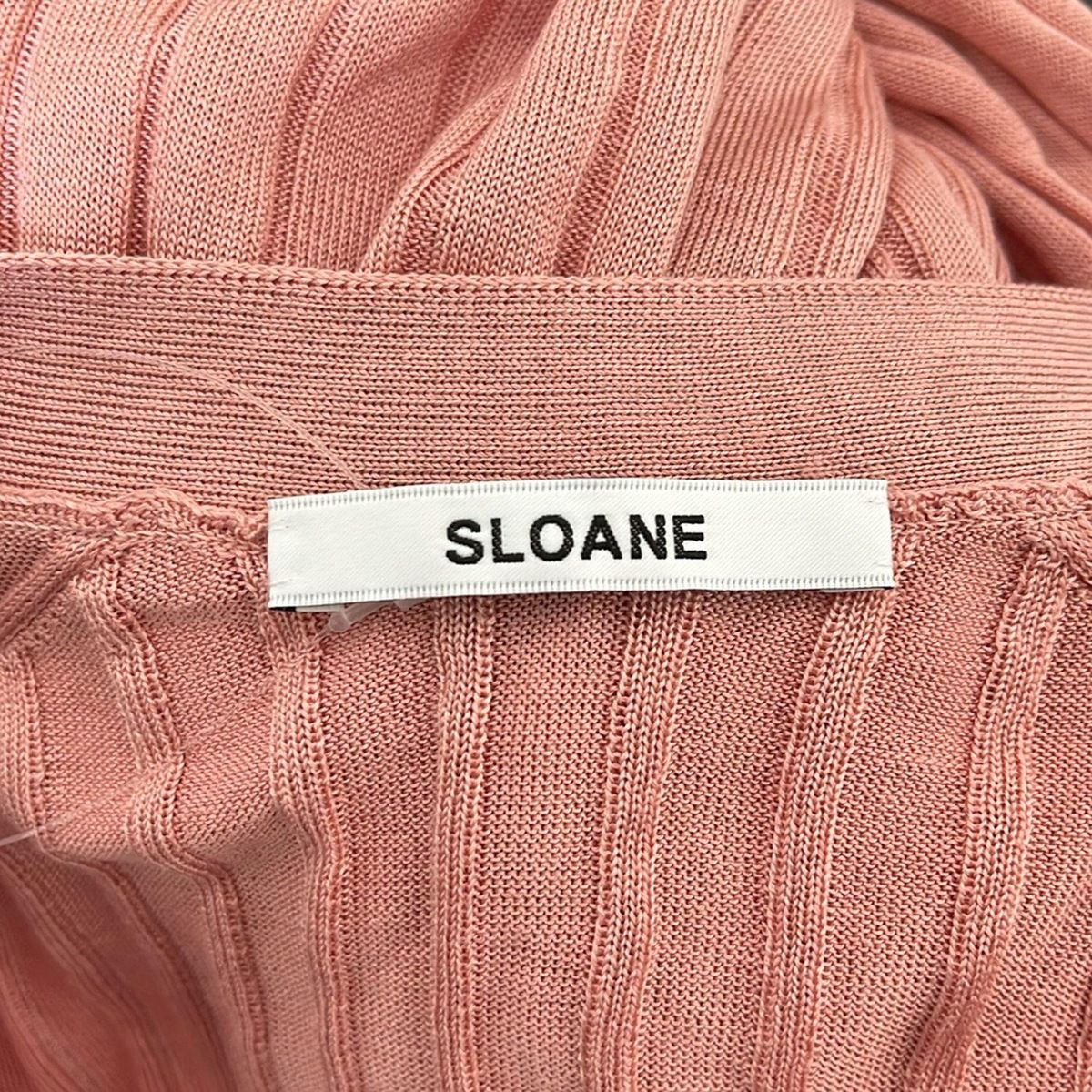 新品　SLOANE(スローン) ピンク 長袖カーディガン SLOANE(スローン) カーディガン サイズ1 S レディース - ピンク