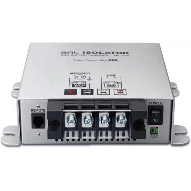 BAL 大橋産業 アイソレーター No.2725 昇圧回路内臓 最大60A DC12V リモコン付