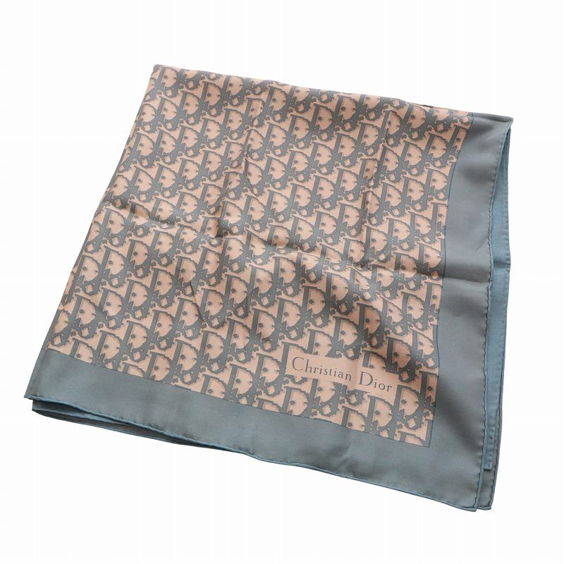 【美品 直営店購入】ディオール Dior トロッター ヴィンテージ ロゴスカーフ ChristianDior クリスチャンディオール スカーフ トロッター柄