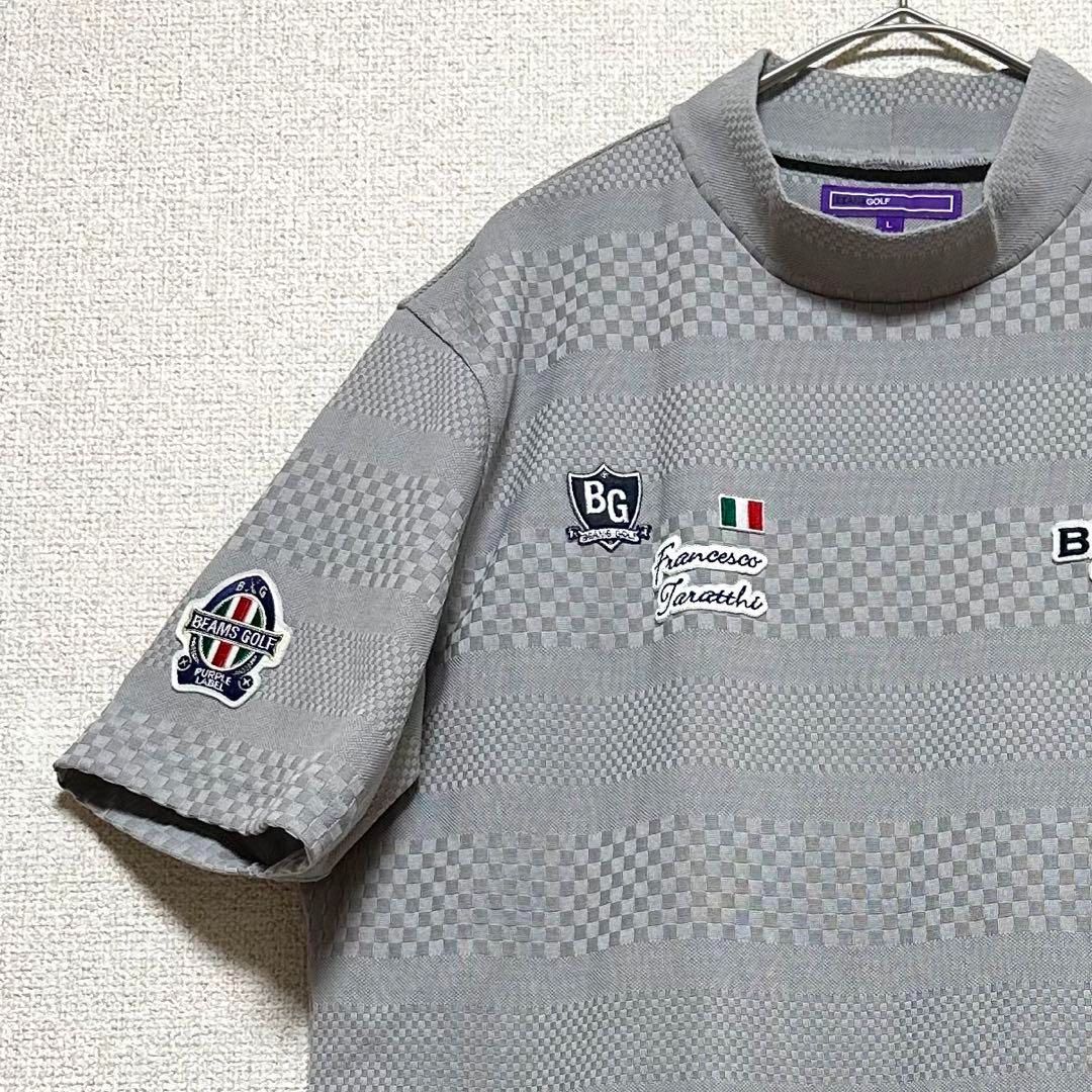 2023年モデル】BEAMS GOLF PURPLE LABELビームスゴルフ パープルレーベル メンズモックネックシャツ グレーL  タラッティプラスリッチ - メルカリ